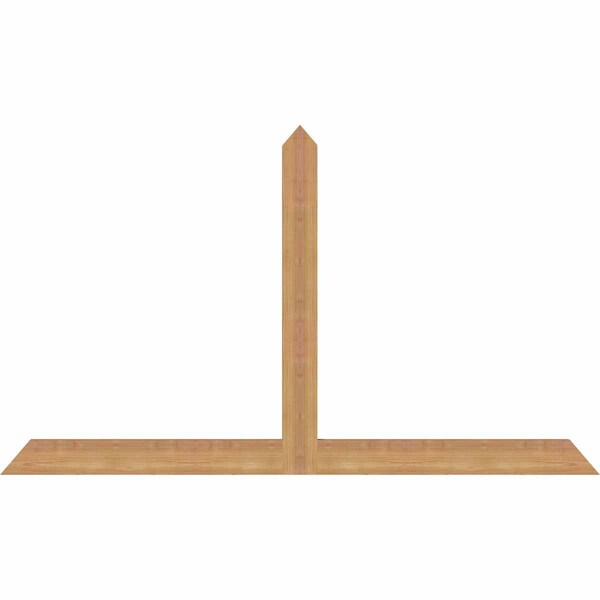 Ekena Millwork Portland Timber Gable Bracket, Western Red Cedar, 60"W x 35"H x 1 1/2"D x 3 1/2"F, 14/12 Pitch GBW060X35X0204POR00SWR - main